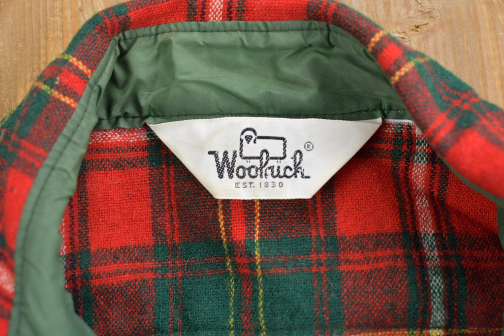 Vintage 1990s Woolrich Plaid Flannel Button Up Shirt