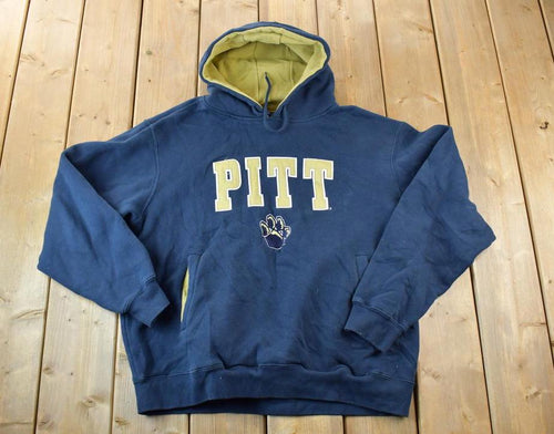 Vintage Y2K University Of Pittsburgh Panthers Collegiate Hoodie / Embroidered / NCAA Sweatshirt / Sportswear / Americana