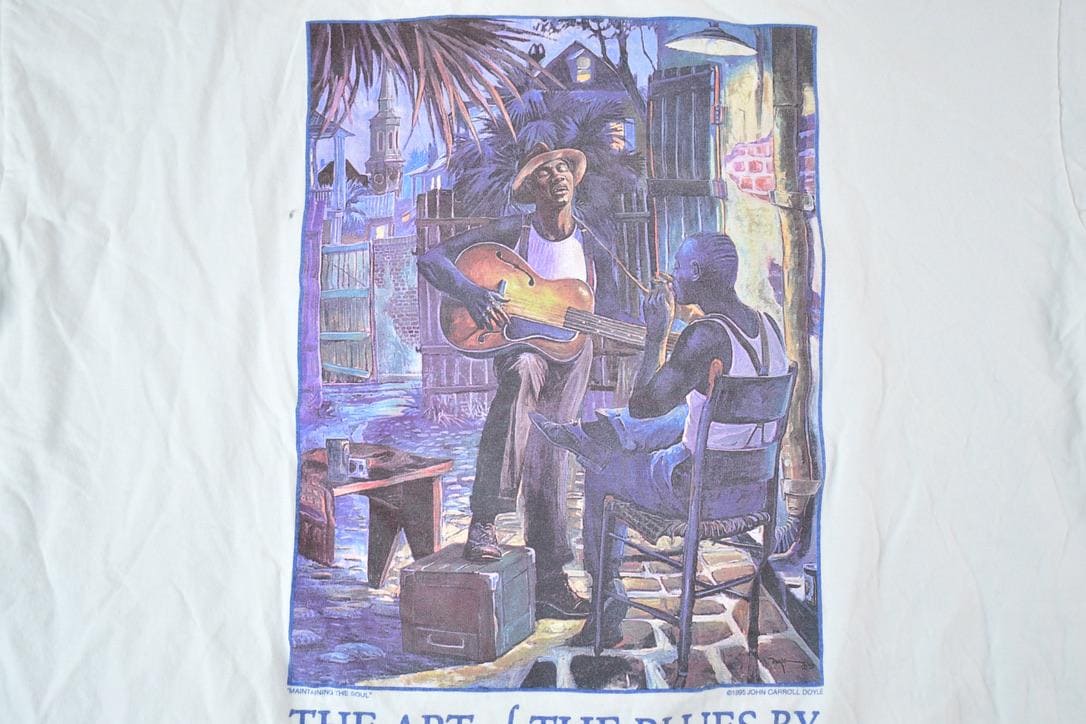 Vintage 90s Blues Music Graphic T-Shirt - Mens XL