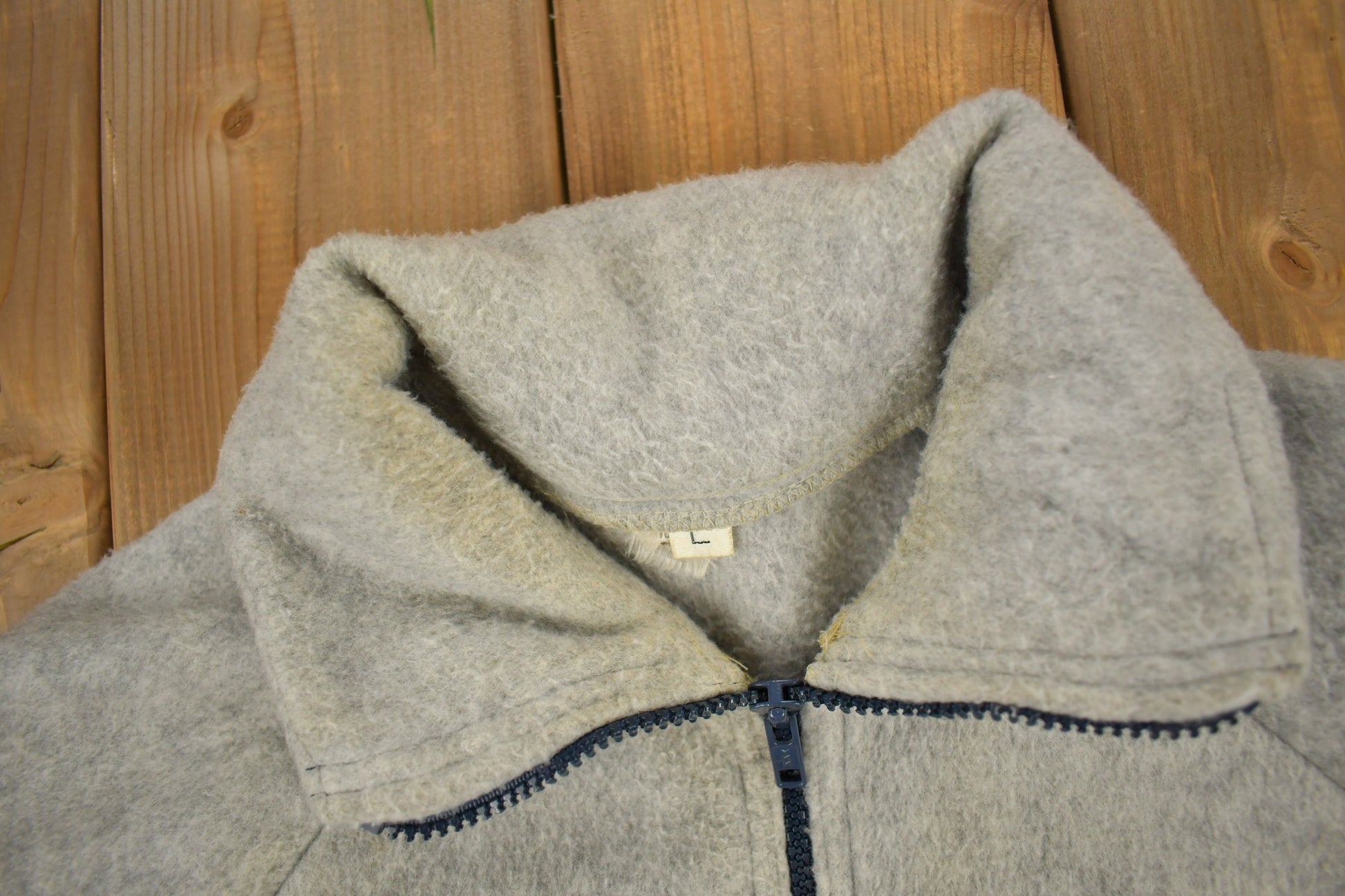 Vintage 1970s Patagonia Raglan Sleeve Full Zip Fleece Sweater
