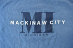 Vintage 1990s Mackinaw City Michigan Graphic Souvenir Travel T-Shirt