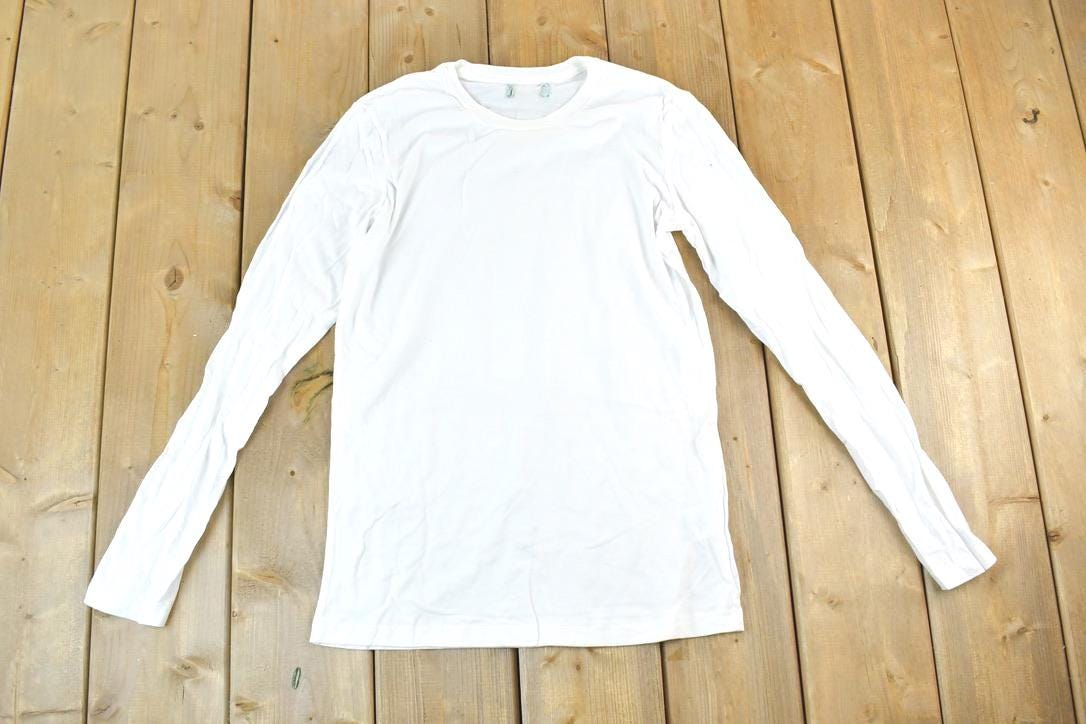 Women Vintage Vigoss Y2K Blank White T-Shirt