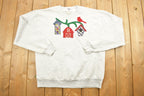 Vintage 1990s House Patchwork Cute Crewneck