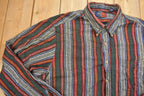 Vintage 1990s REPP Vertical Striped Button Up Shirt