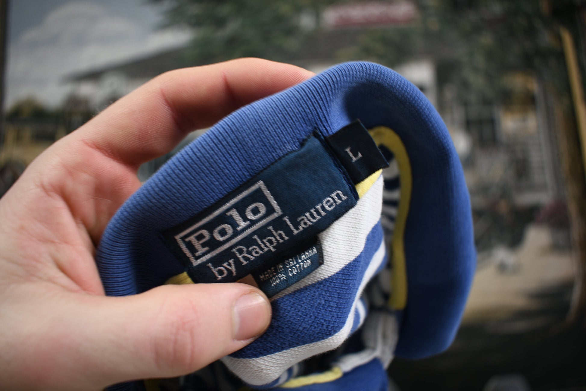 Vintage 1990s Polo Ralph Lauren Striped Crest Shirt