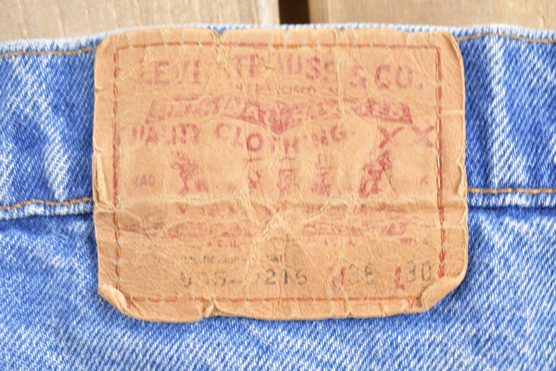 Vintage 1980s Levi's Red Tab Denim Jeans Size 34 x 26.5