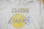 Vintage 1990s Los Angeles Lakers NBA Quarter Zip Sweatshirt Men's Large
