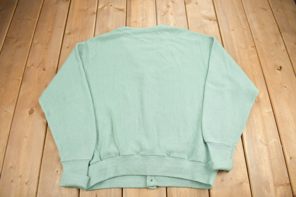 Vintage 1980s IZOD Knit Cardigan Sweater