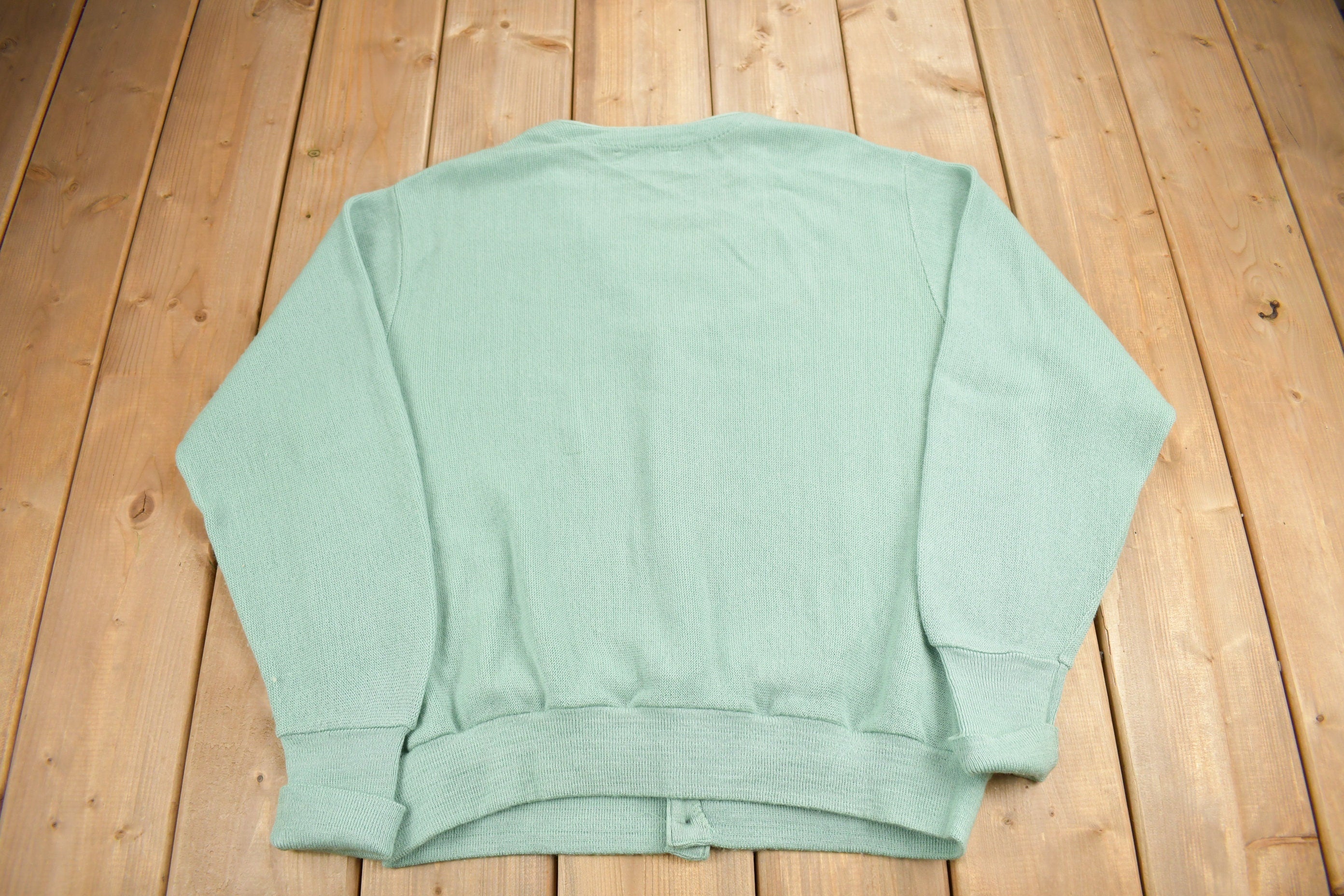 Vintage 1980s IZOD Knit Cardigan Sweater