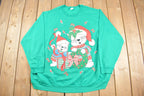 Vintage 1990s Cats Christmas Sweater