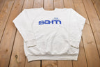 Vintage 1990s Screen Stars UWEC Raglan Crewneck Sweatshirt
