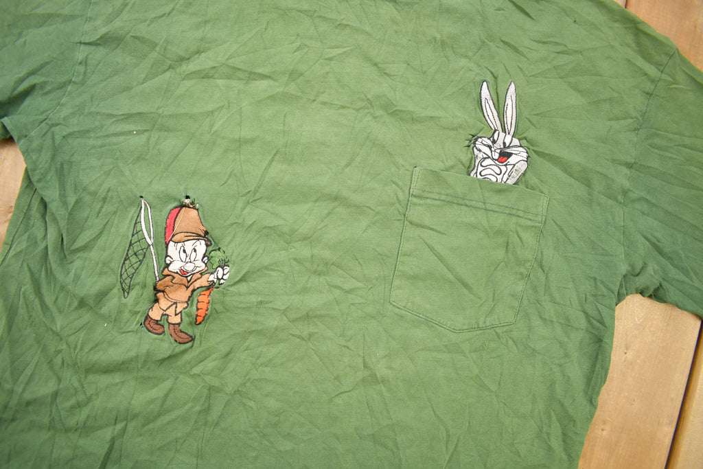 Vintage 1994 Bugs Bunny Looney Tunes Promo T-shirt Distressed Rare Vintage