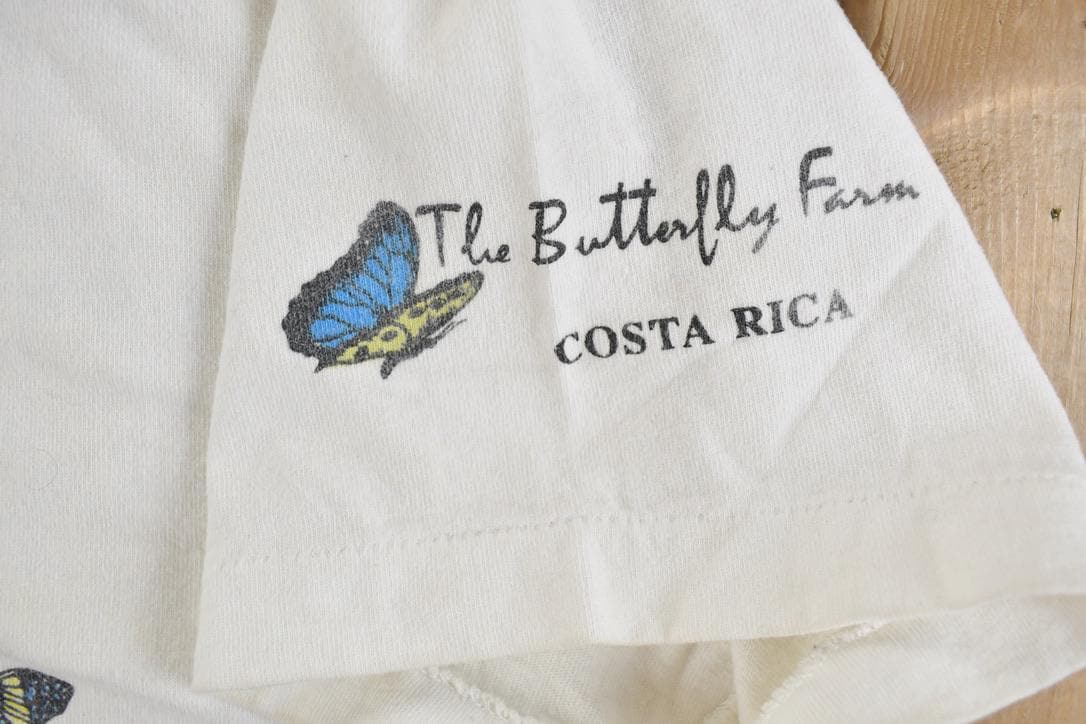 Vintage 1990s Costa Rica Butterfly Souvenir T-Shirt