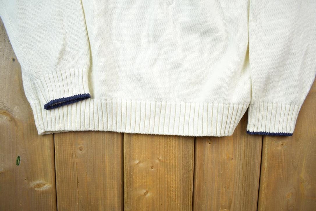Vintage 1990s Tommy Hilfiger Embroidered Knitted Sweater