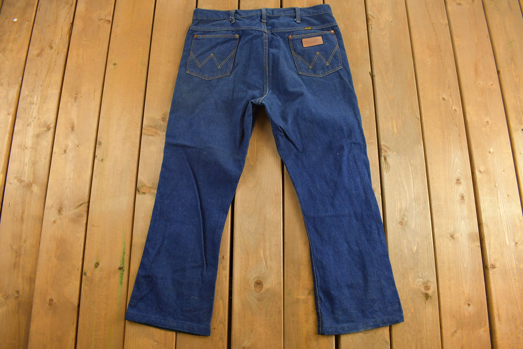Vintage 1970s Wrangler Dark Wash Denim Jeans 36 x 27