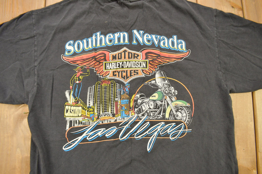 Vintage 1997 Southern Nevada Harley Davidson Las Vegas T-Shirt