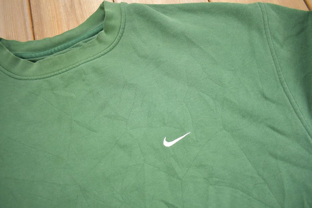 Vintage Y2K Nike Embroidered Mini Swoosh Cut Sleeves Crewneck Sweatshirt