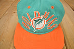 Vintage 1990s Miami Dolphins NFL Fitted Hat Size 7 3/8 / 90s Hat / Vintage Hat / Embroidered