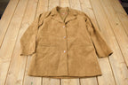 Vintage 1970s Emporio Suede Leather Blazer Jacket