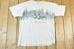 Vintage 1990s Loon On A Lake Outdoors Collingwood T-Shirt