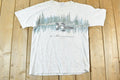 Vintage 1990s Loon On A Lake Outdoors Collingwood T-Shirt / Single Stitch Wilderness Shirt / Streetwear / Nature T-Shirt / Outdoorsman T