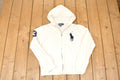 Vintage 1990s Polo By Ralph Lauren Embroidered Horse Logo Full Zip Hoodie Sweatshirt Men's M