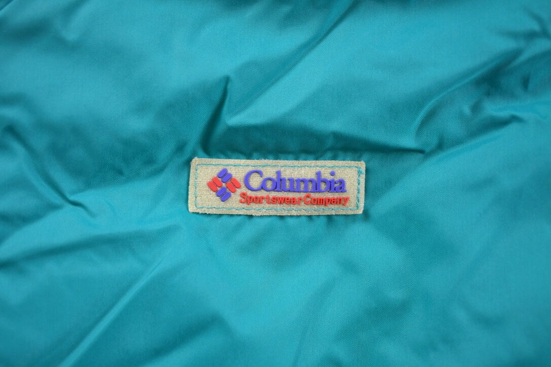 Vintage 1990s Columbia Reversible Sportswear Full Zip Bomber