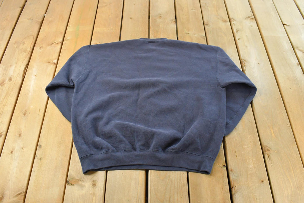 Vintage 1990s Alaska Marine Highway Embroidered Boat Crewneck Sweatshirt Mens L