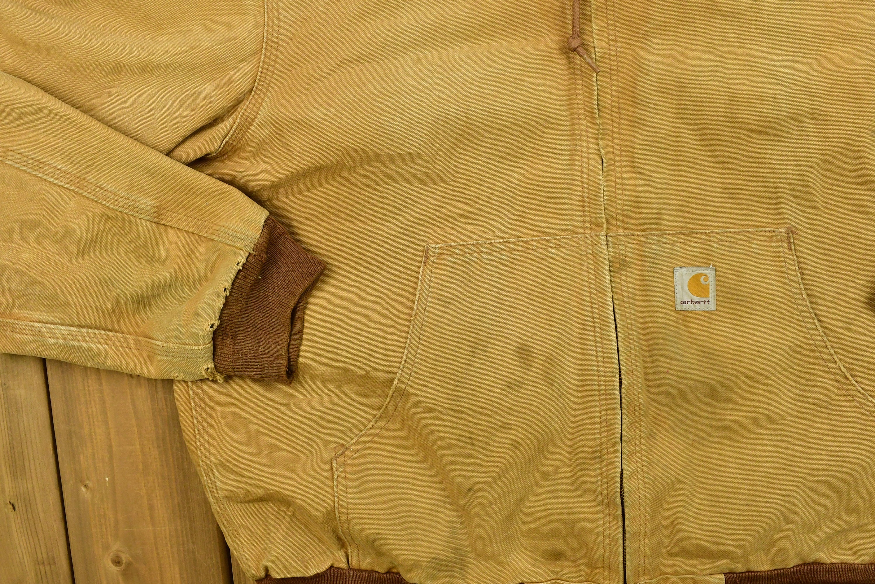 Vintage 1990's Carhartt Hooded Work Jacket