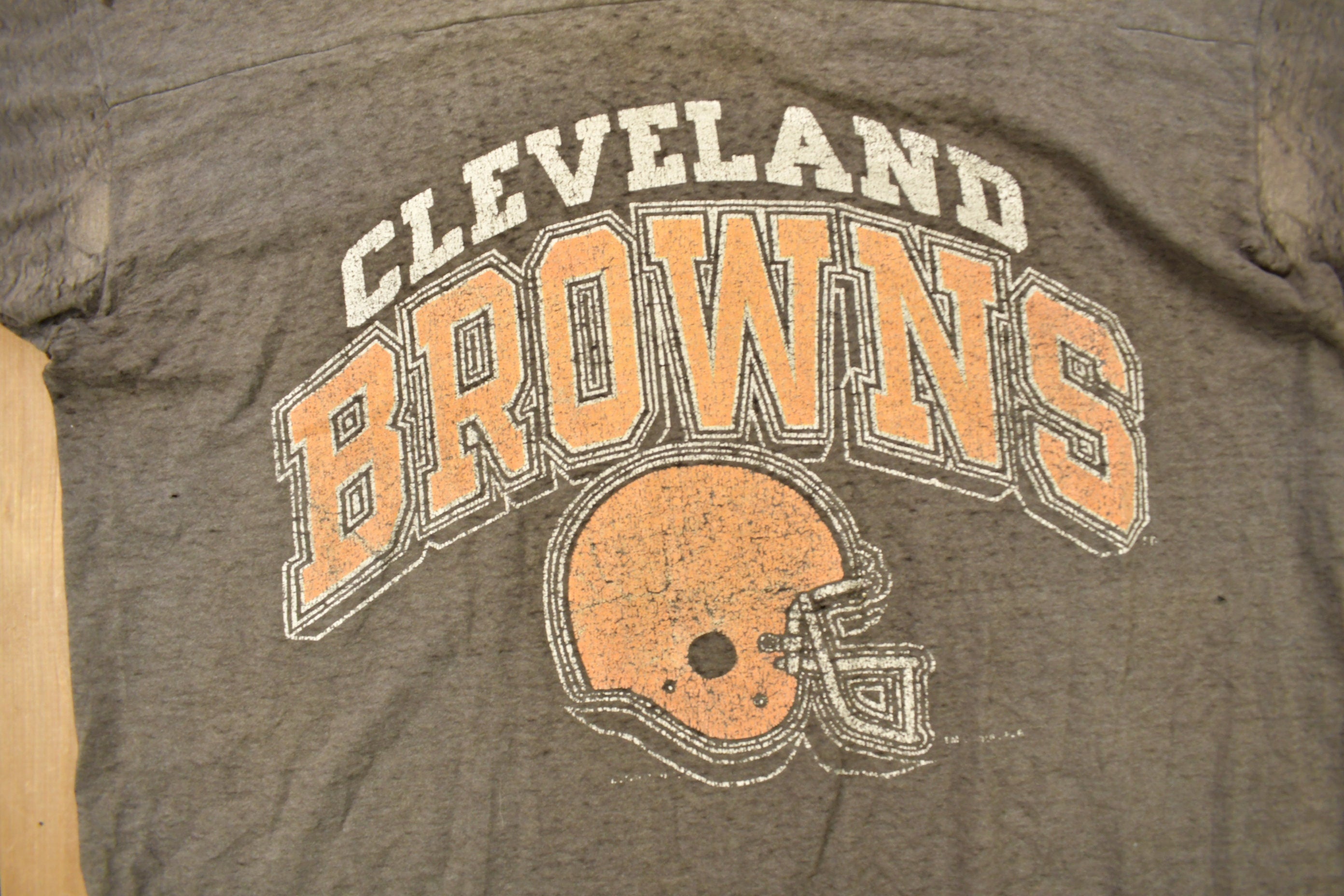 Vintage 1980s Cleveland Browns Logo 7 Graphic T-Shirt