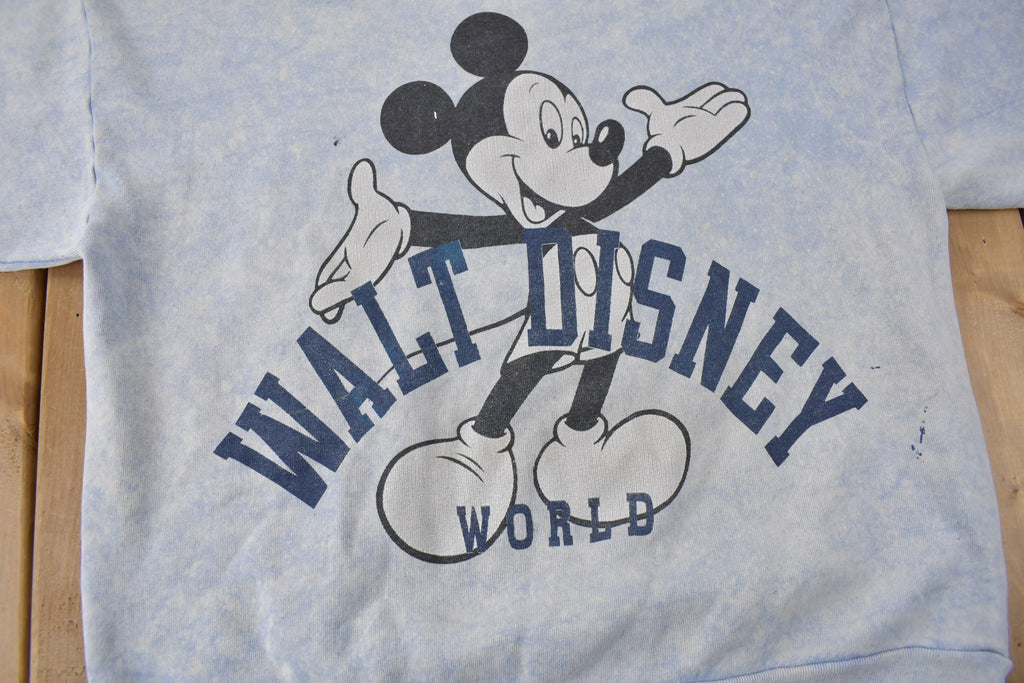 Vintage 1990s Mickey Mouse Walt Disney World Disney Designs Crewneck Made In USA