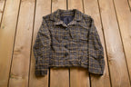 Vintage 1990s Woman's Plaid Wool Blazer