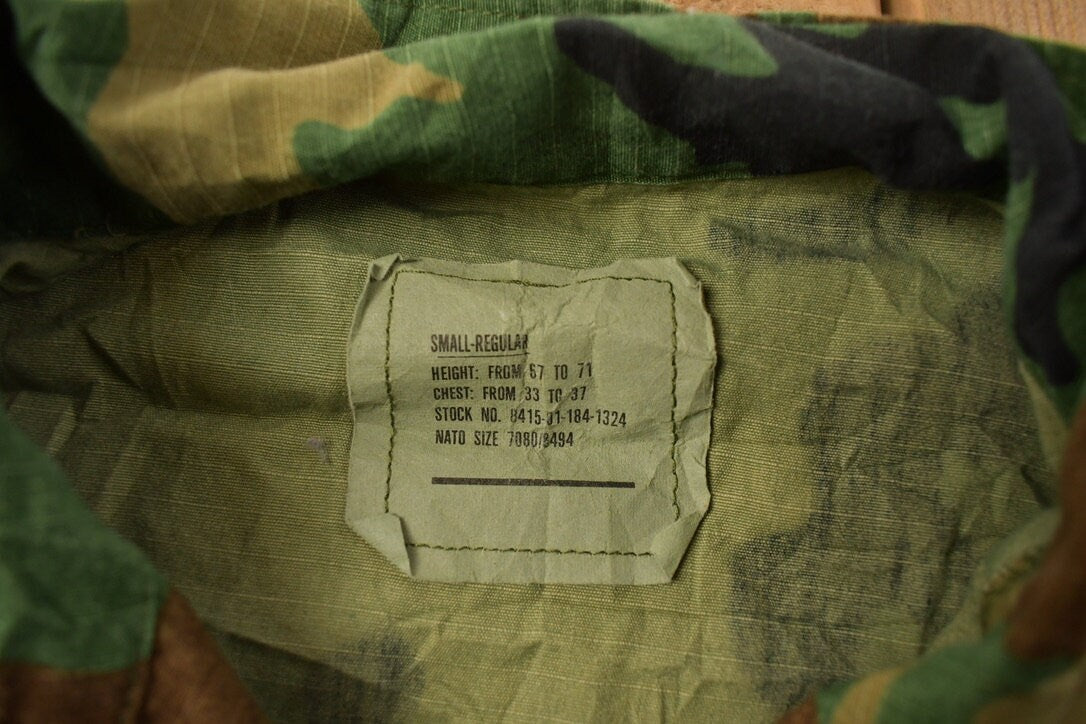 Vintage Military Button Up Shirt