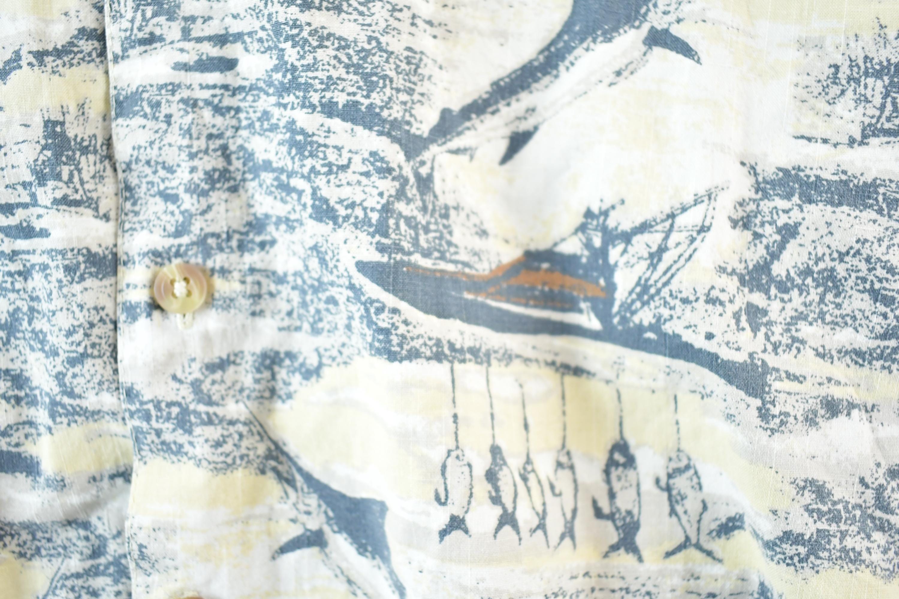 Vintage 1990s Swordfish Fishing Button Up Shirt Men's L