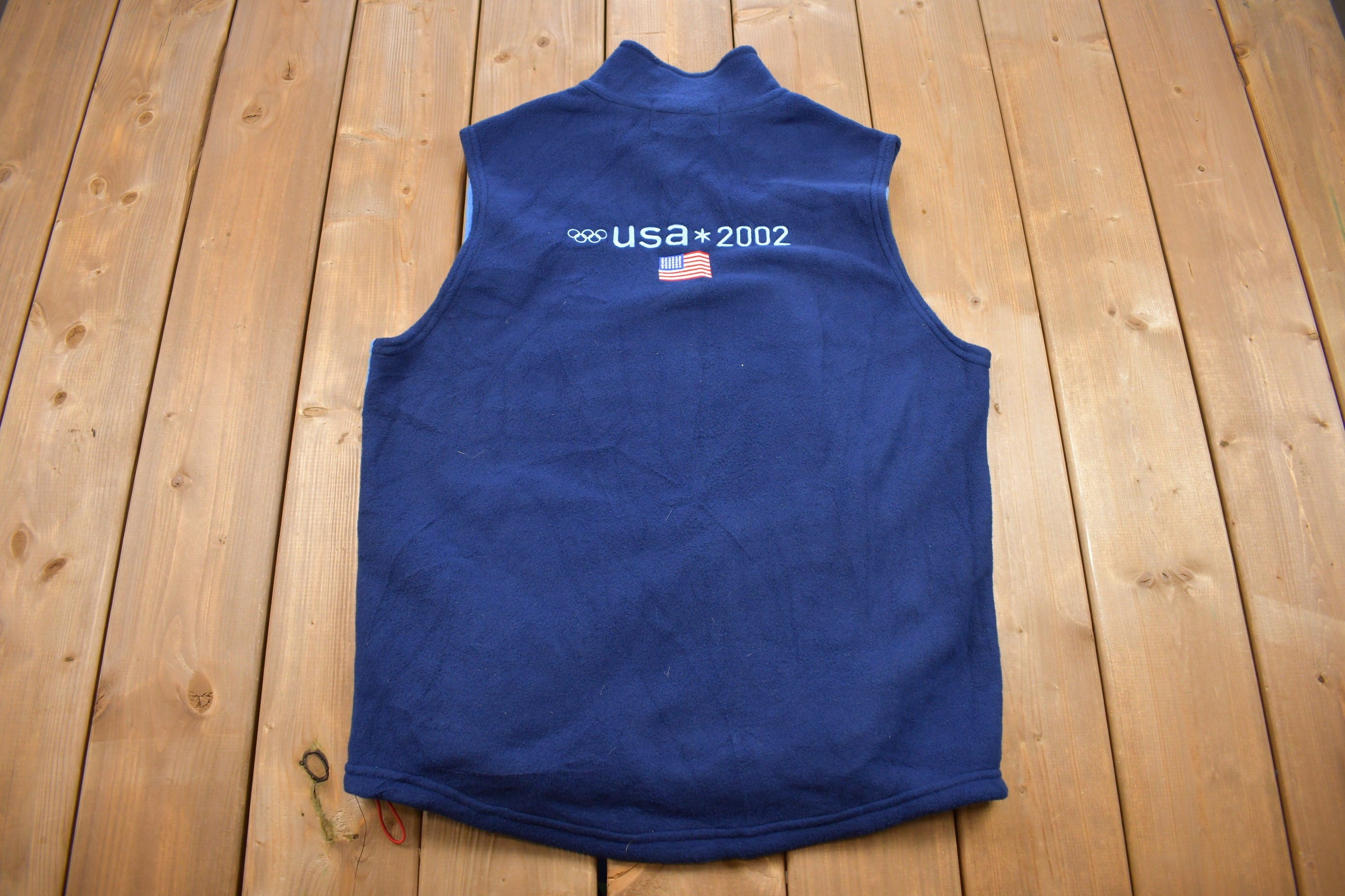 Vintage 2002 Roots Olympics Fleece Sweater Vest