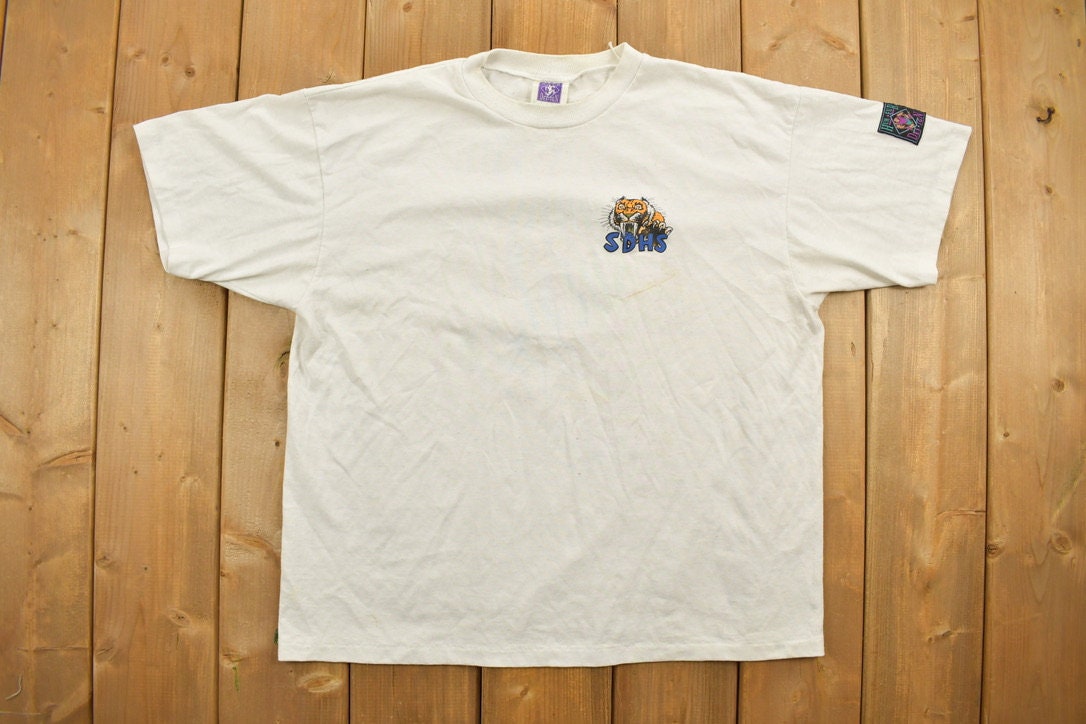 Vintage 1990s SDHS School Graphic T-Shirt