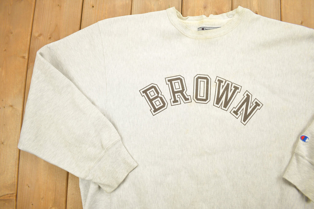 Vintage 1990s Champion Brown University Graphic Crewneck