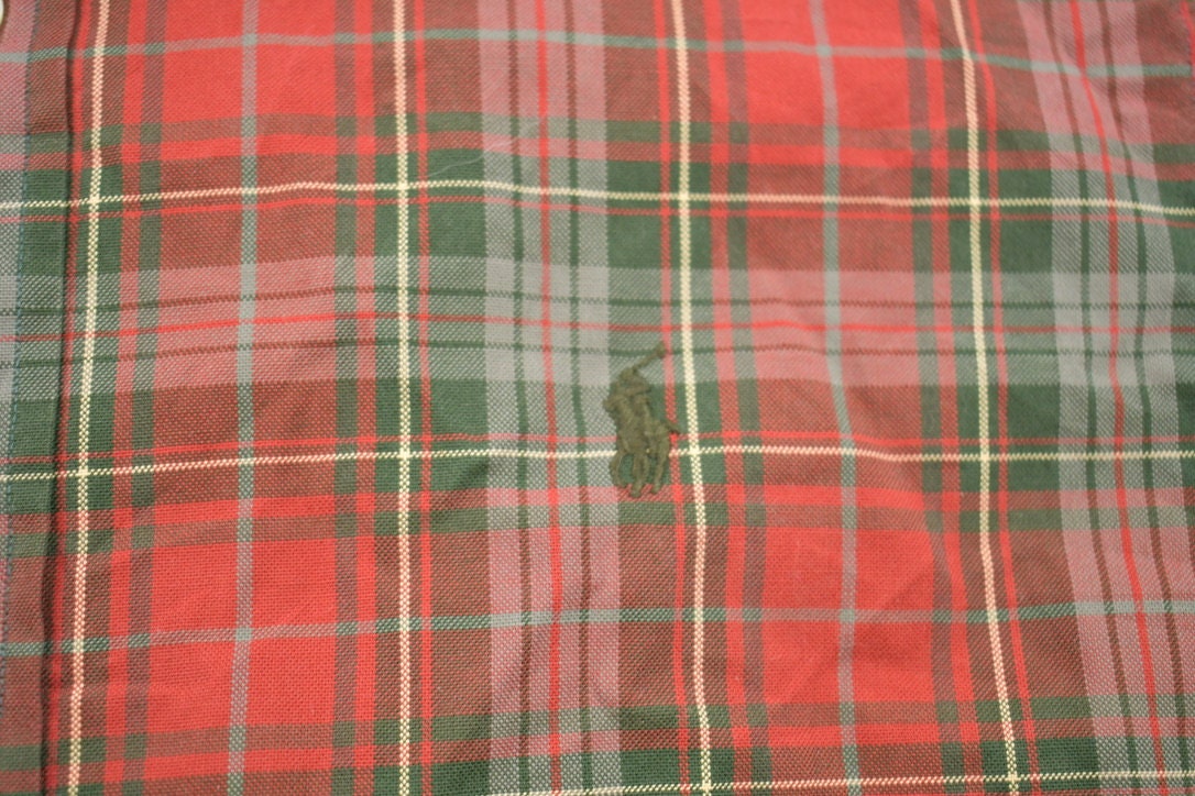 Vintage 1990s Polo Ralph Lauren Plaid Flannel Button Up Shirt