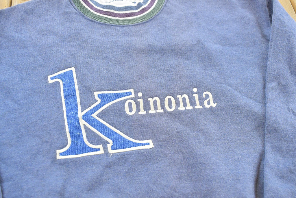 Vintage 1990s Koinonia Fellowship Jesus Crewneck Sweatshirt Mens L / 90s Crewneck / Christianity Religious / Streetwear / Made in USA