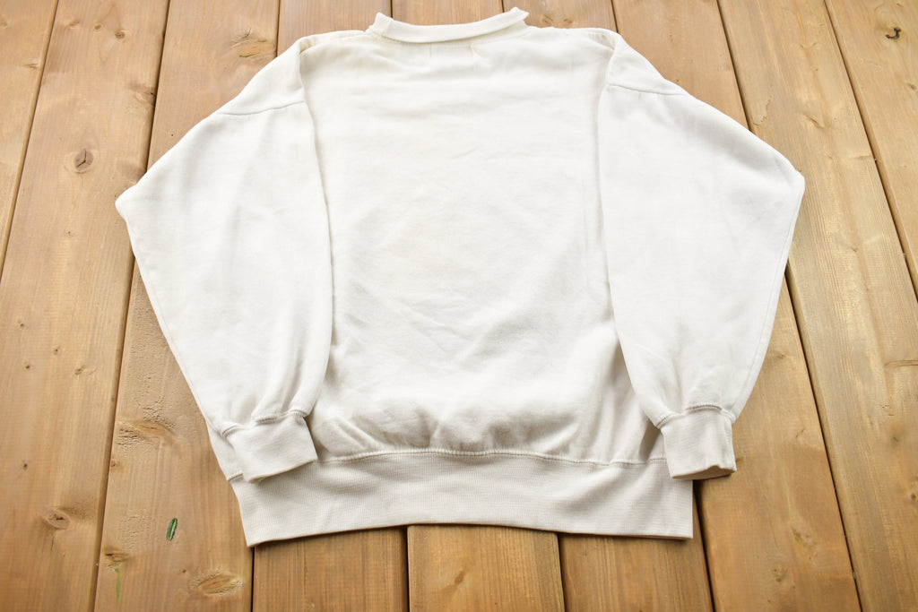 Vintage 1990s Custom Projections Embroidered Crewneck Sweatshirt / 1990s Crewneck / Essentials / Streetwear / 1990s