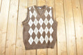Vintage 1980s Cooper A Great Canadian Knit Argyle Pattern Crewneck Sweater Vest Mens M