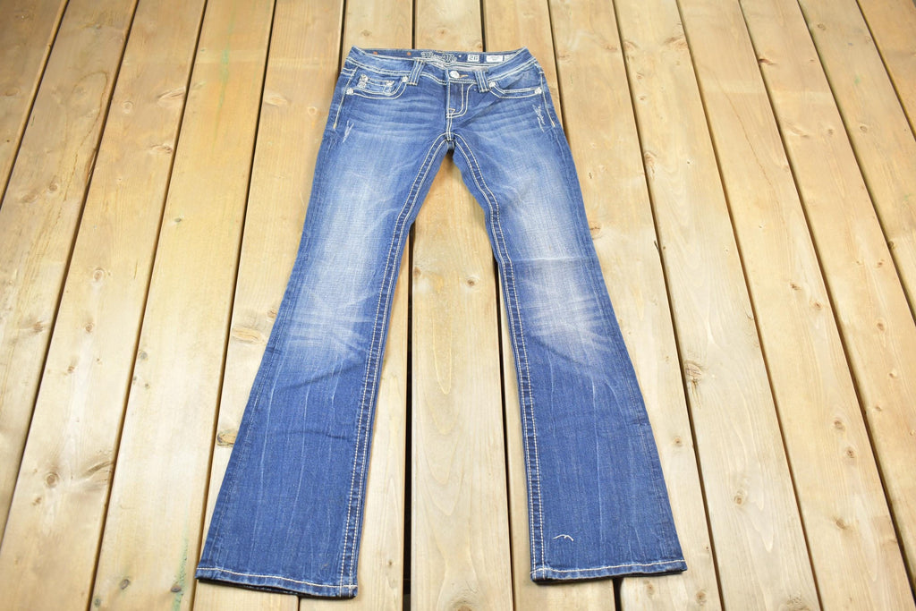Vintage Y2K Miss Me Bedazzled Low Rise Jeans Size 26x32