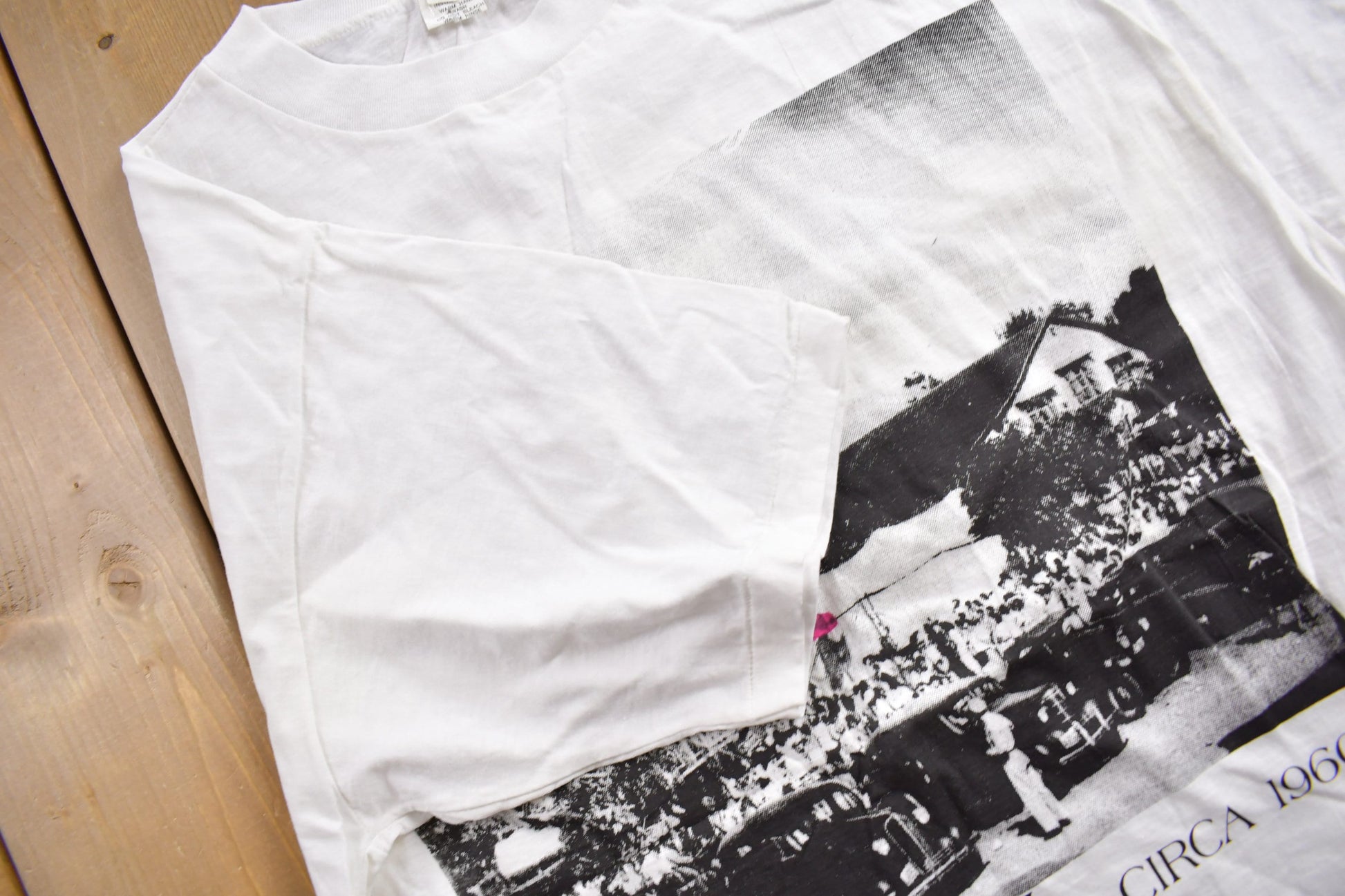 Vintage 1990s Carnival Circa 1960s Theme Graphic T-Shirt / Deadstock / Vintage Art Tee / Single Stitch / Made In Australia / Carnival