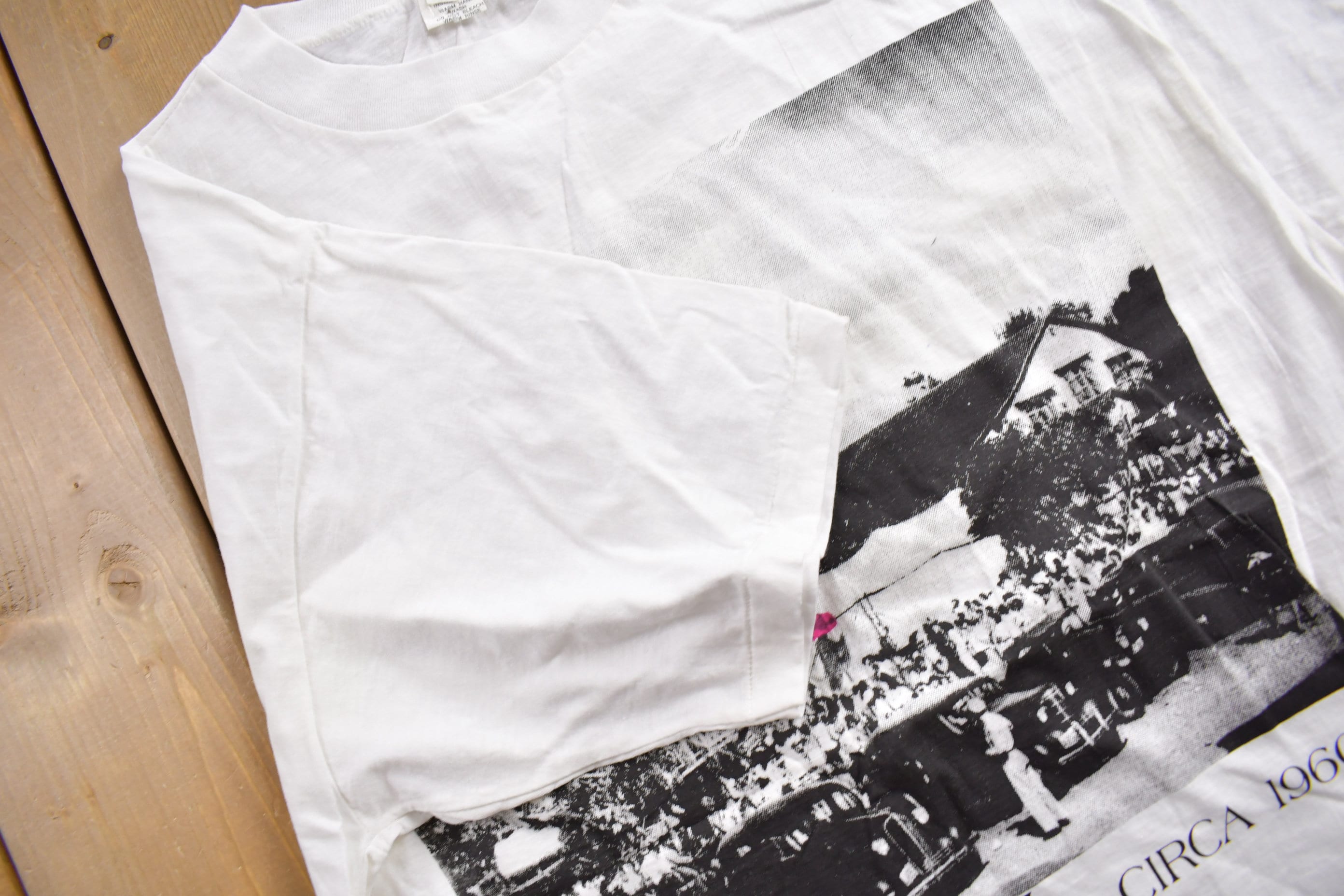 Vintage 1990s Carnival Circa 1960s Theme Graphic T-Shirt