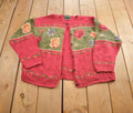 Vintage 1990s Bushwacker Flower Themed Knit Cardigan Sweater