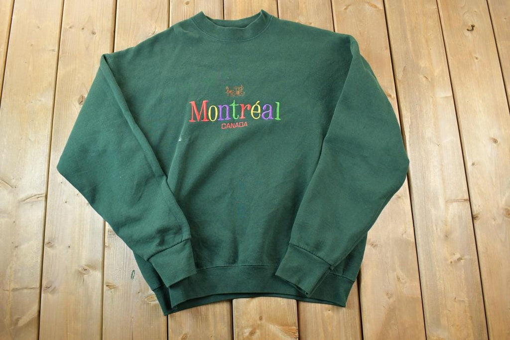 Vintage 1990s Montreal Canada Crewneck Sweatshirt