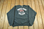 Vintage 1990s Broken Spoke Saloon Biker Graphic Crewneck Sweatshirt Men's 2XL