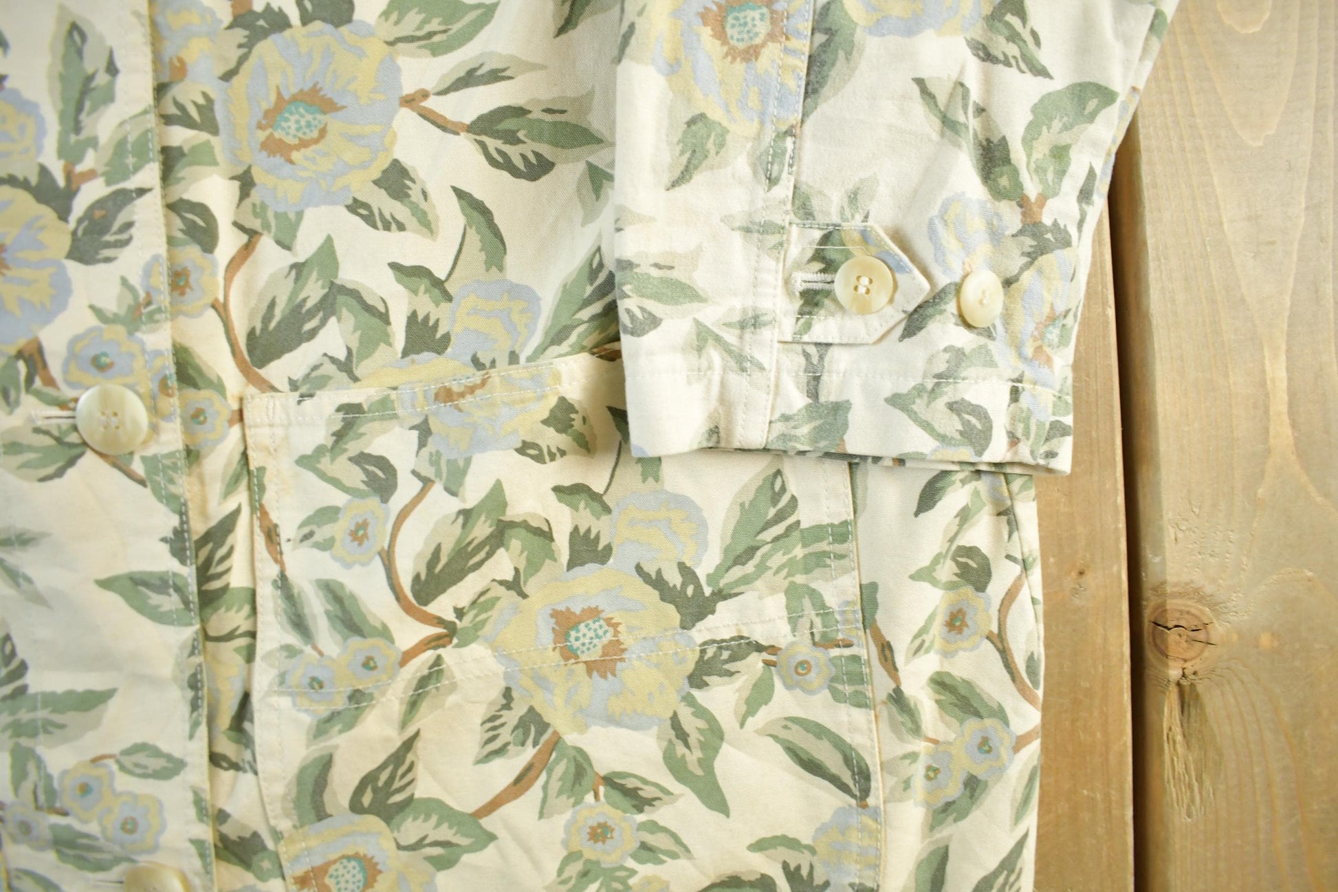 Vintage 90s Eddie Bauer Floral Barn Chore Coat - Women's Medium