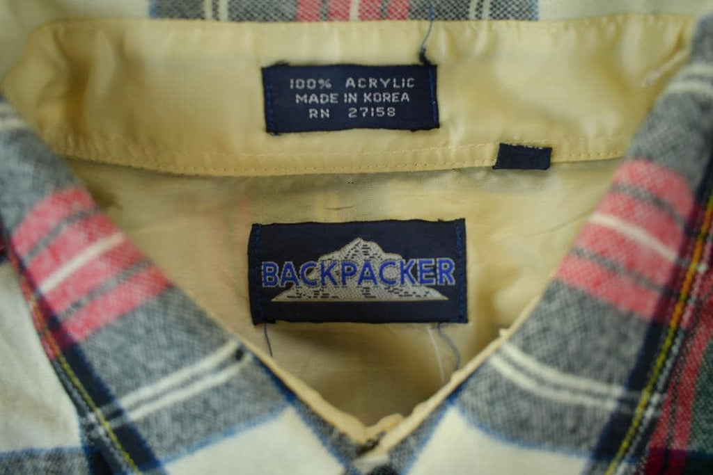 Vintage 1990s Backpacker Plaid Button Up Shirt
