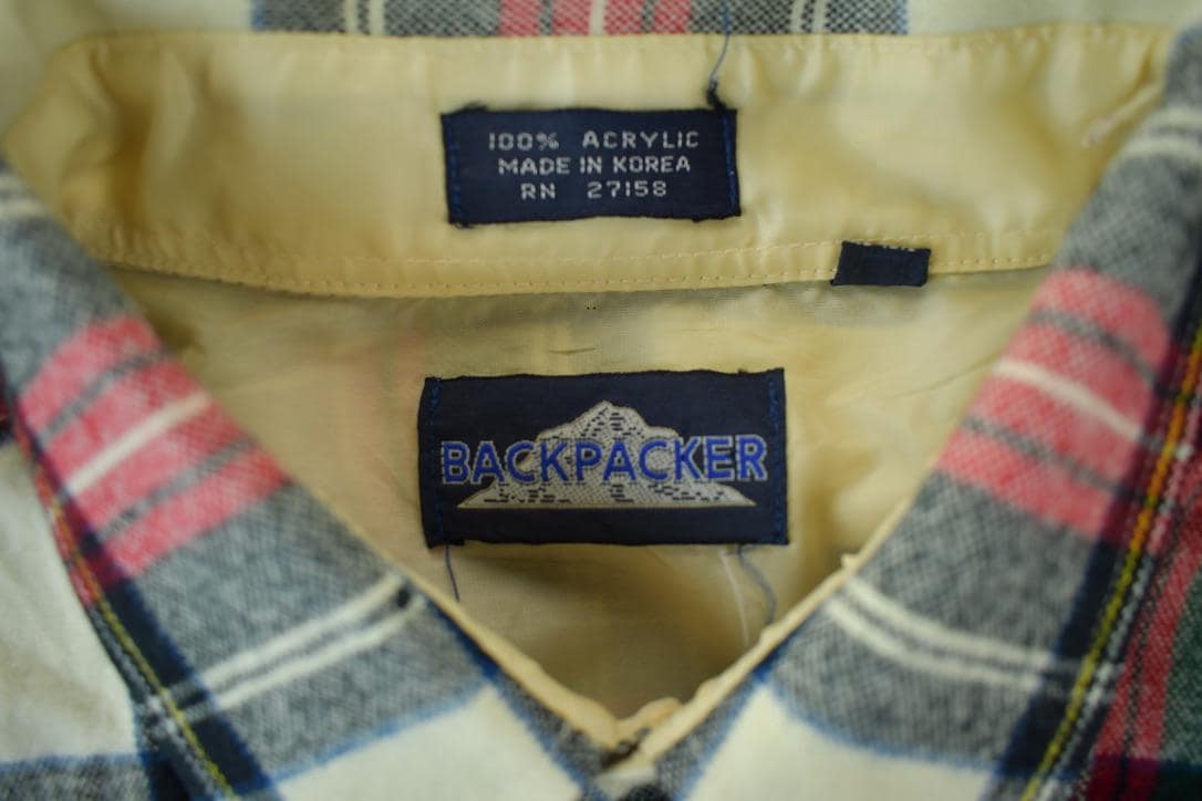 Vintage 1990s Backpacker Plaid Button Up Shirt